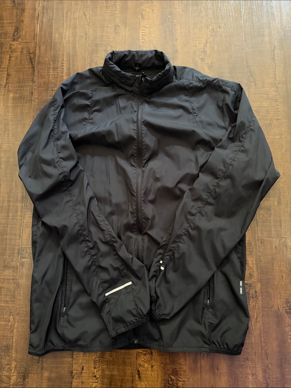 Geox Men's Black Lightweight Jacket with Zip Pockets